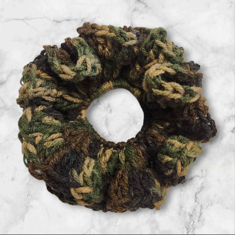 Camouflage Large Scrunchie